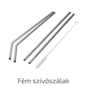 Fém szívószálak